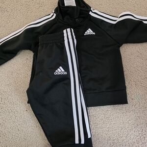 Adidas Black and White Tracksuit